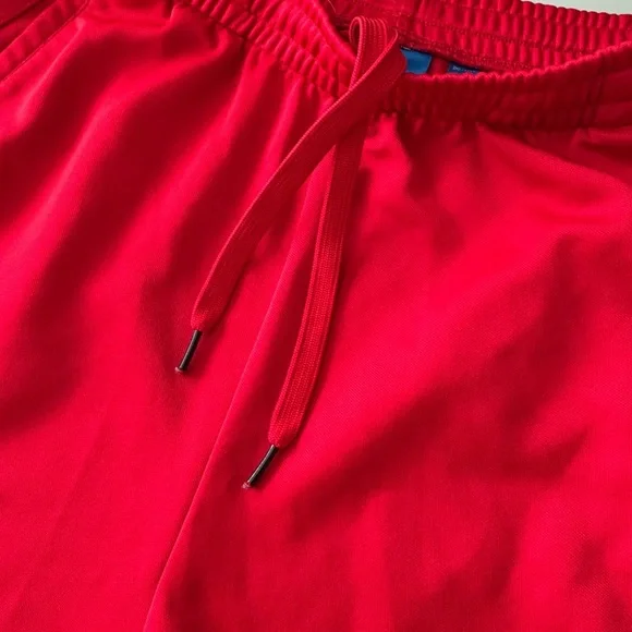 Adidas Originals Scarlet Red 3-Stripes Shorts Men’s Large Trefoil Logo - Picture 12 of 12